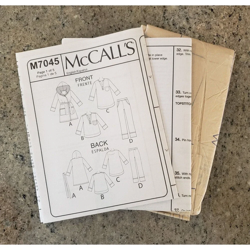 McCalls girls robe